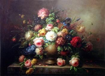 unknow artist Floral, beautiful classical still life of flowers.067 oil painting picture
